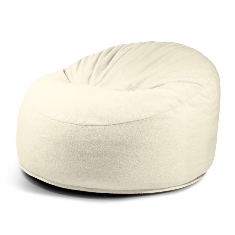 Schaumstoff Sitzsack Om 110 Teddy Creme