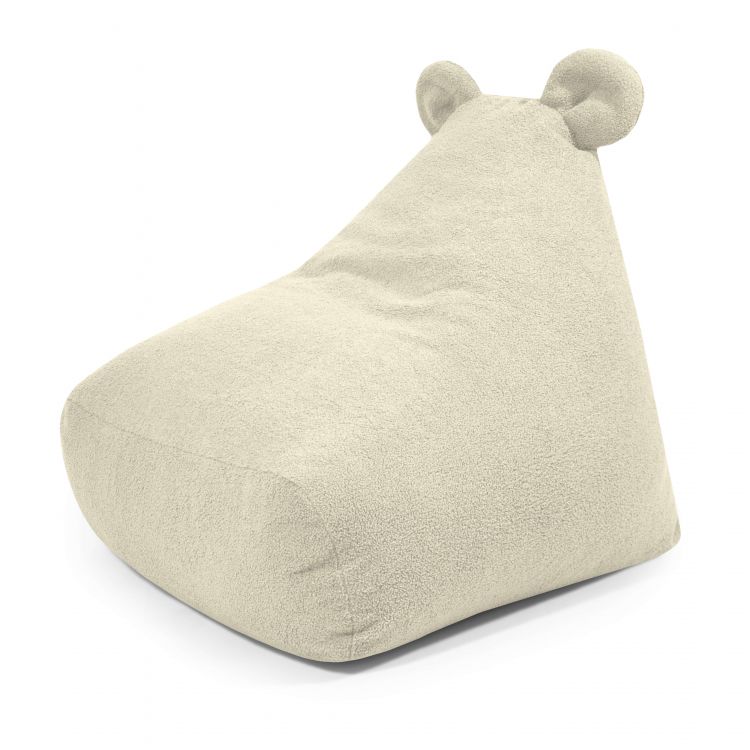 Schaumstoff Sitzsack Snug 80 Bear Teddy Creme