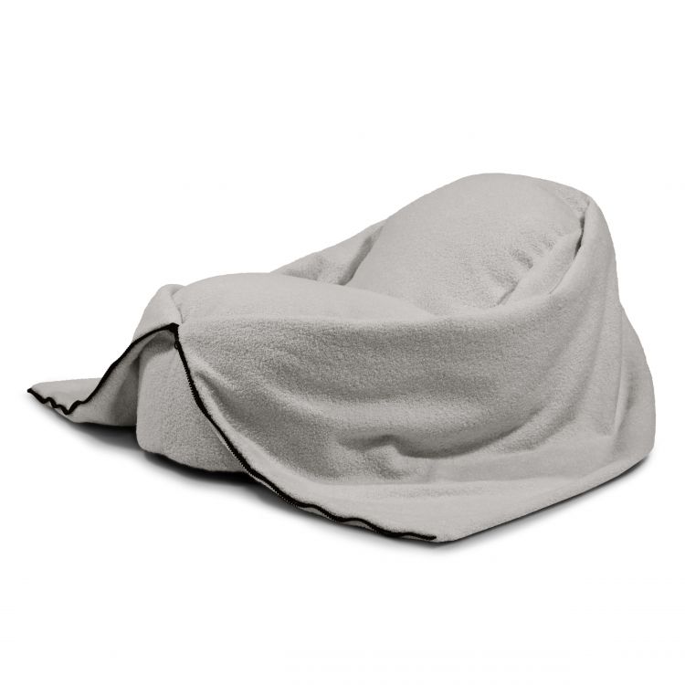Sėdmaišis Cocoon 80 Teddy Baltai pilka