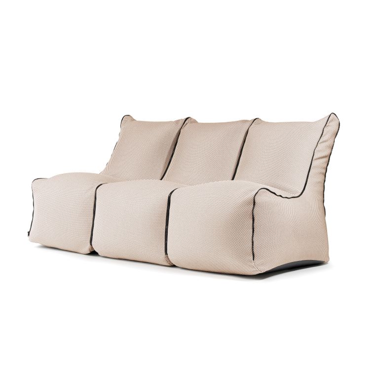 Kott-toolide komplekt Set Seat Zip 3 Seater Capri Beige