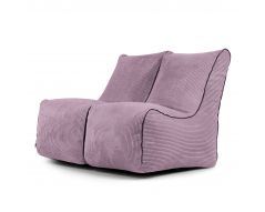 A set of bean bags Set Seat Zip 2 Seater Waves Lilac