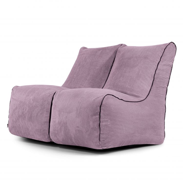 Sėdmaišių komplektas Set Seat Zip 2 Seater Waves Alyvinė