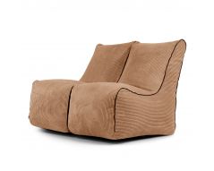 A set of bean bags Set Seat Zip 2 Seater Waves Sand