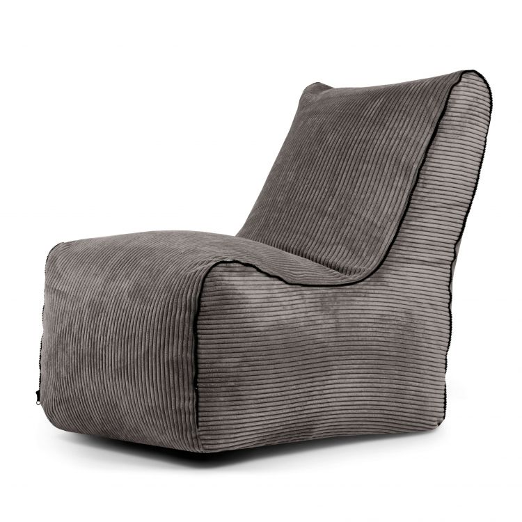 Sitzsack Seat Zip Waves Dunkelgrau