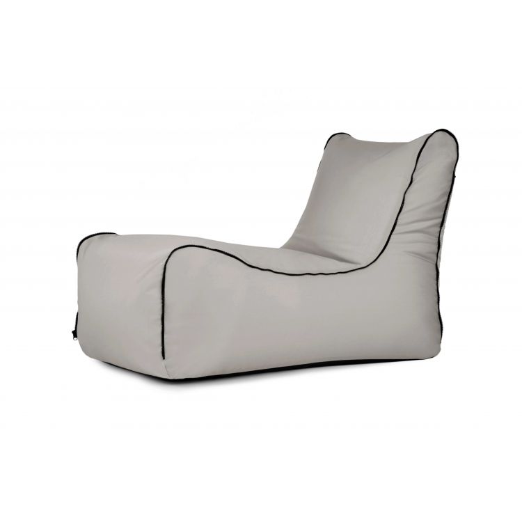 Sėdmaišio užvalkalas Lounge Zip Colorin Baltai pilka