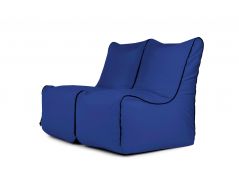 A set of bean bags Set Seat Zip 2 Seater Colorin Blue