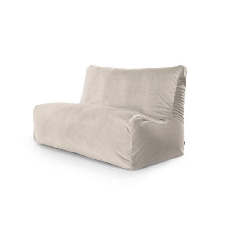 Sėdmaišis Sofa Seat Barcelona Baltai pilka