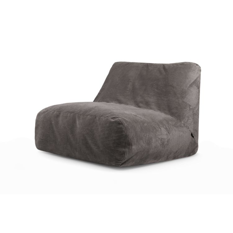 Sitzsack Bezug Sofa Tube Waves Dunkelgrau