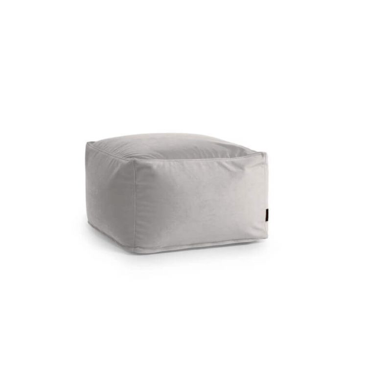 Pufas Softbox Barcelona Baltai pilka