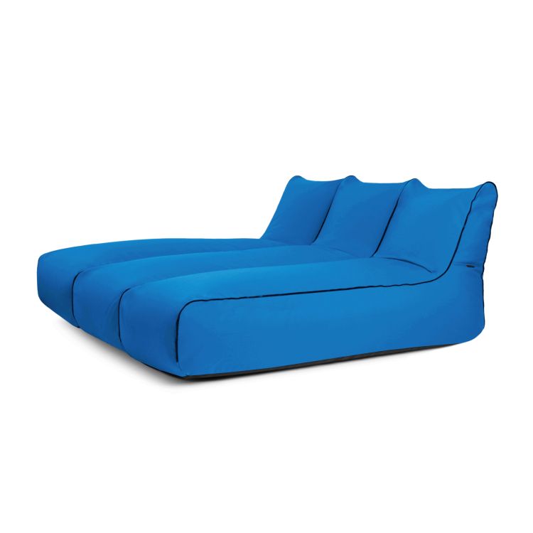 Kott-toolide komplekt Set Sunbed Zip 2 Seater Colorin Azure