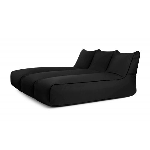 Kott-toolide komplekt Set Sunbed Zip 2 Seater  Colorin Black