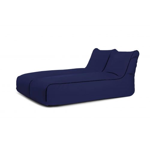A set of bean bags Set Sunbed Zip 2 Seater  Colorin Navy