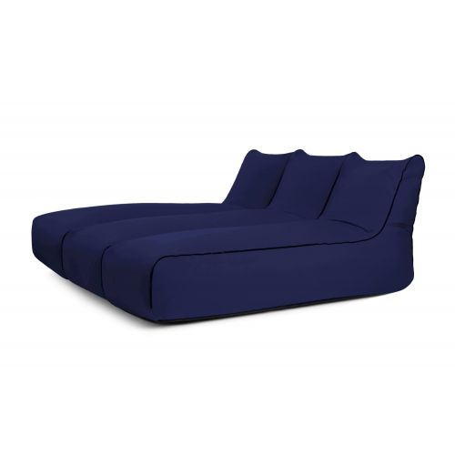 Ein Satz Sitzsäcke Set Sunbed Zip 2 Seater  Colorin Marineblau