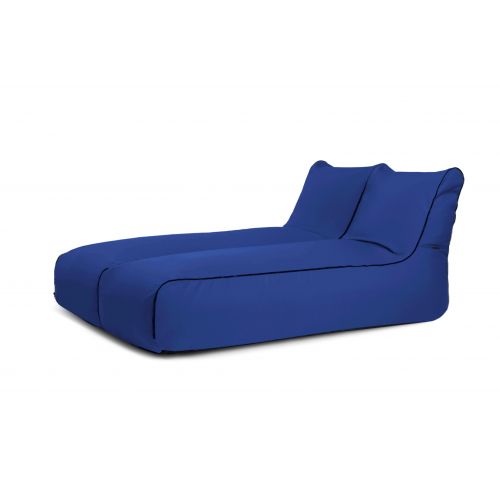 A set of bean bags Set Sunbed Zip 2 Seater  Colorin Blue