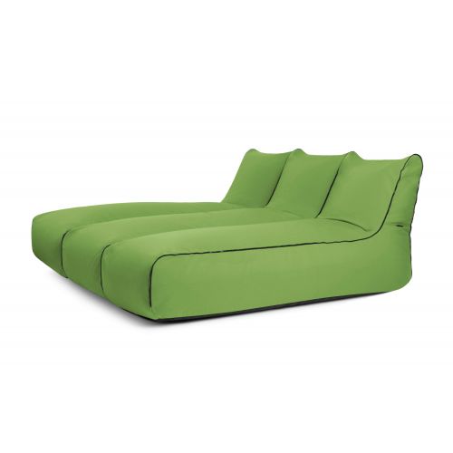A set of bean bags Set Sunbed Zip 2 Seater  Colorin Lime