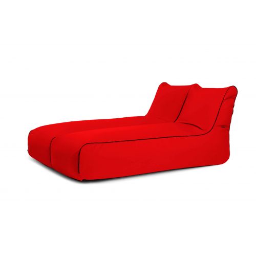 A set of bean bags Set Sunbed Zip 2 Seater  Colorin Red