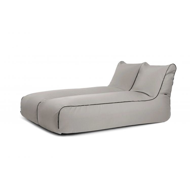 Sėdmaišių komplektas Set Sunbed Zip 2 Seater Colorin Baltai pilka