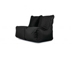 A set of bean bags Set Seat Zip 2 Seater OX Black