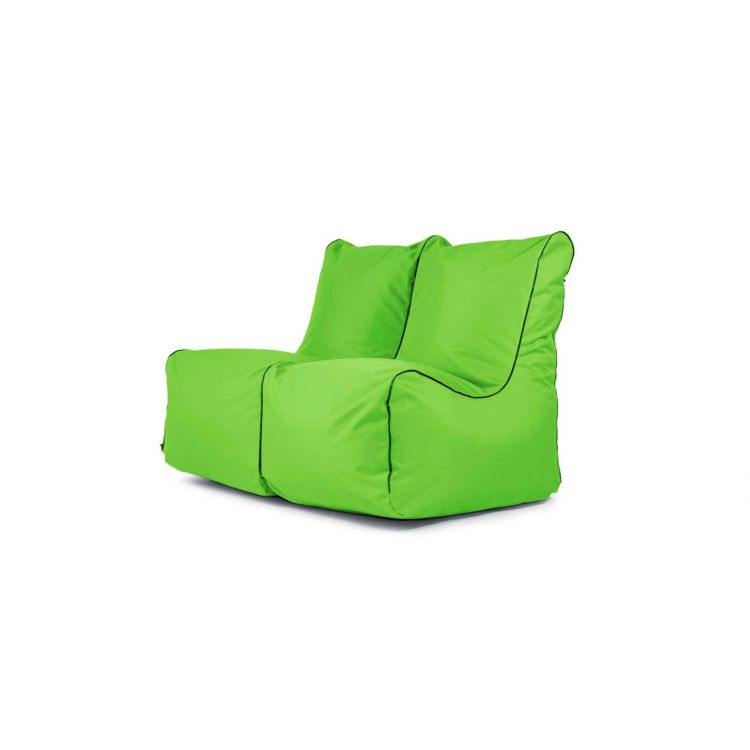 Ein Satz Sitzsäcke Set Seat Zip 2 Seater OX Apfelgrün