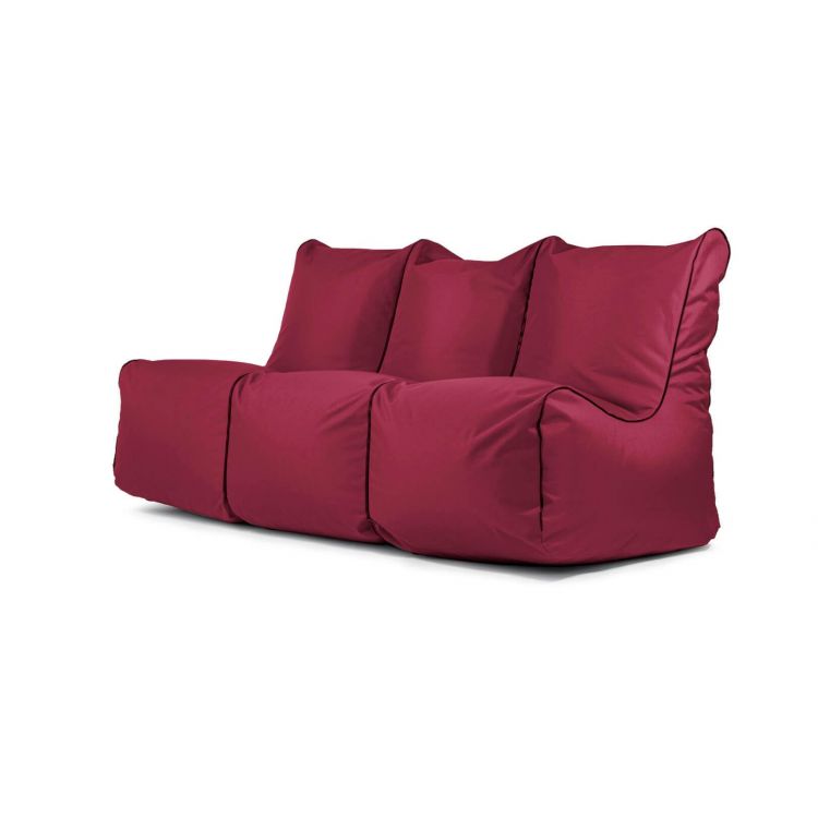 Sėdmaišių komplektas Set Seat Zip 3 Seater OX Burgundiška raudona