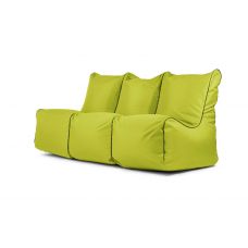 A set of bean bags Set Seat Zip 3 Seater OX Lime