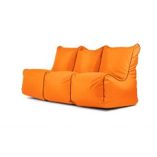 A set of bean bags Set Seat Zip 3 Seater OX Orange