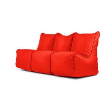 A set of bean bags Set Seat Zip 3 Seater OX Red