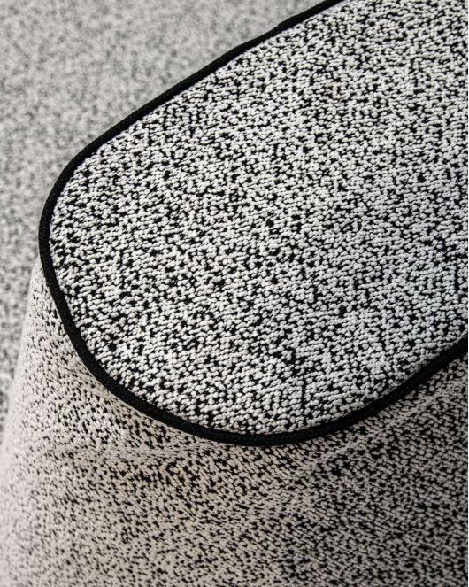 Sėdmaišis Tube Outline Contour Cord Juoda Balta
