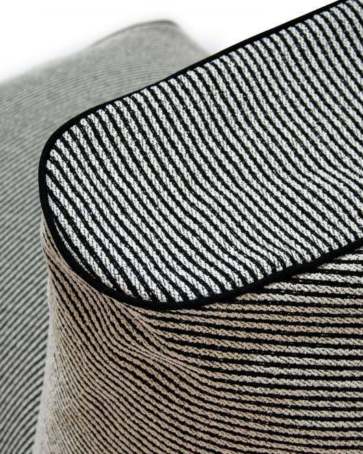 Sėdmaišis Tube Outline Contour Cord Juoda Balta