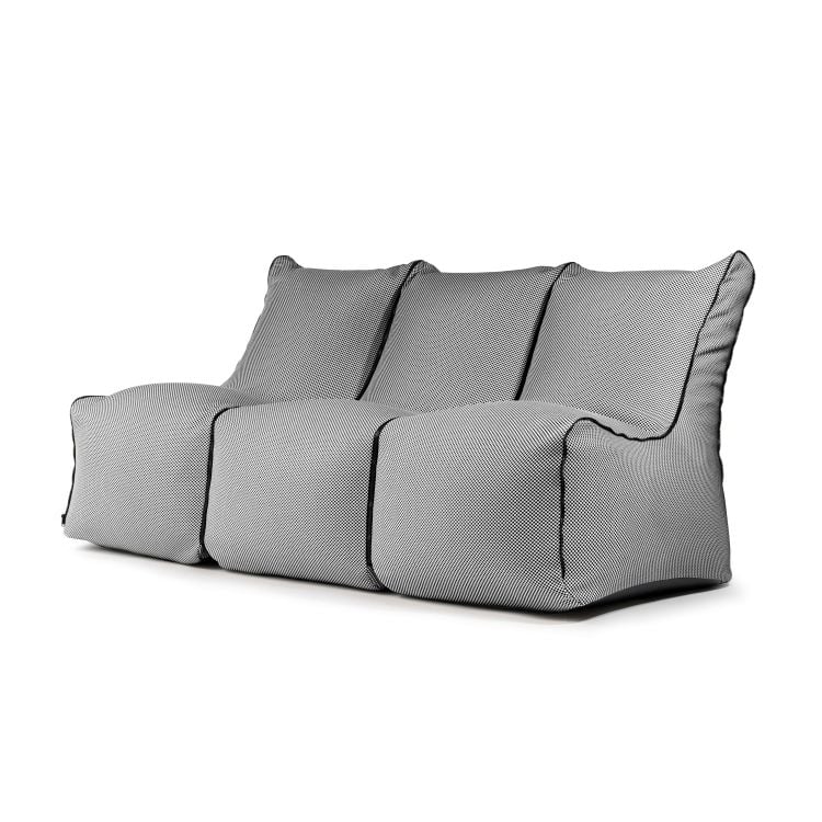 Sėdmaišių komplektas Set Seat Zip 3 Seater Capri Juoda