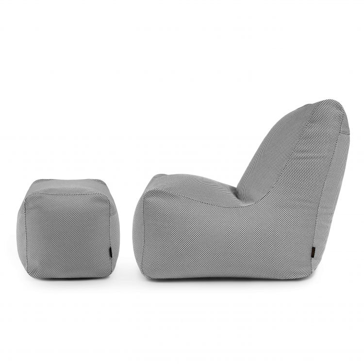 Sėdmaišių komplektas Seat+ Capri Juoda