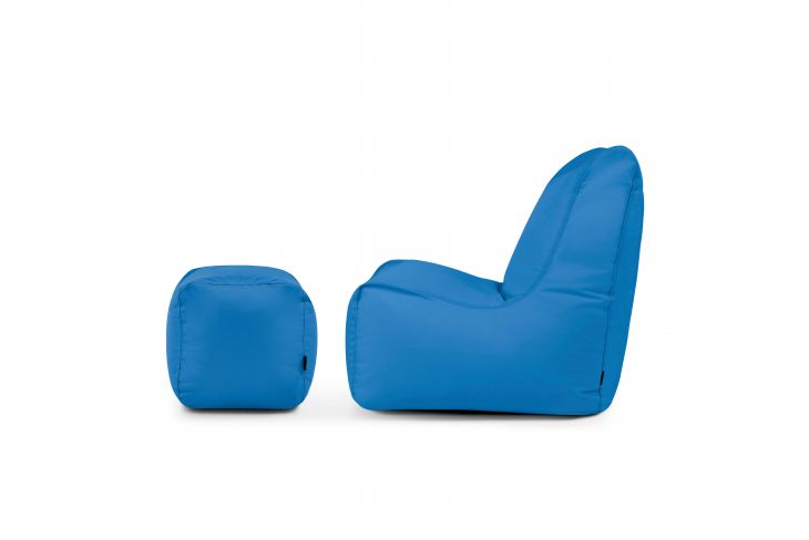 Ein Satz Sitzsäcke Seat+ Colorin Azurblau