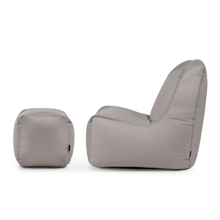 Sėdmaišių komplektas Seat+ Colorin Baltai pilka