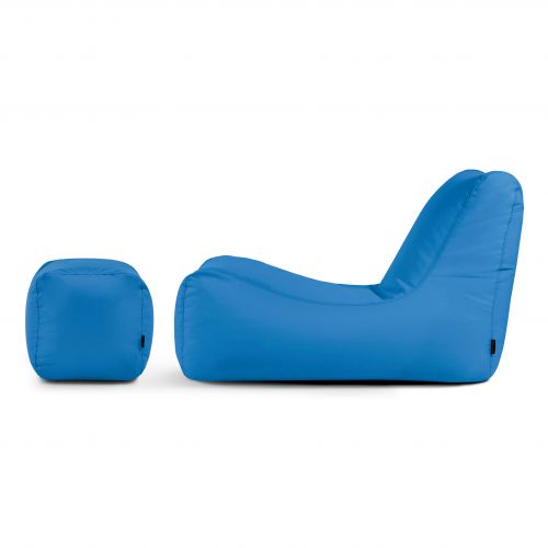 Ein Satz Sitzsäcke Lounge+  Colorin Azurblau