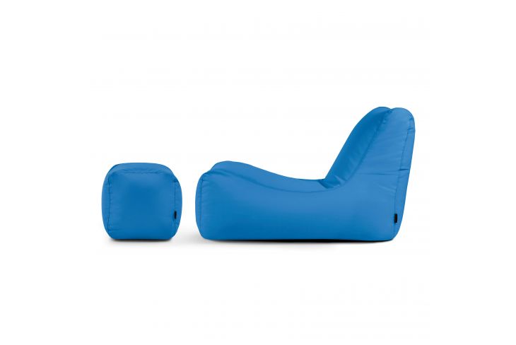 Ein Satz Sitzsäcke Lounge+ Colorin Azurblau