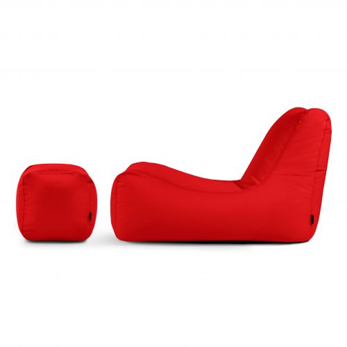 Sēžammaisu komplekts Lounge+ Colorin Red