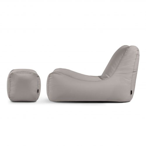 Sēžammaisu komplekts Lounge+ Colorin White Grey