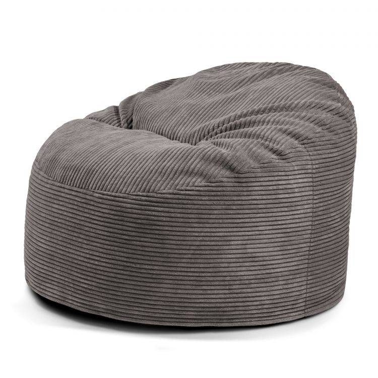 Schaumstoff Sitzsack Om 85 Waves Dunkelgrau