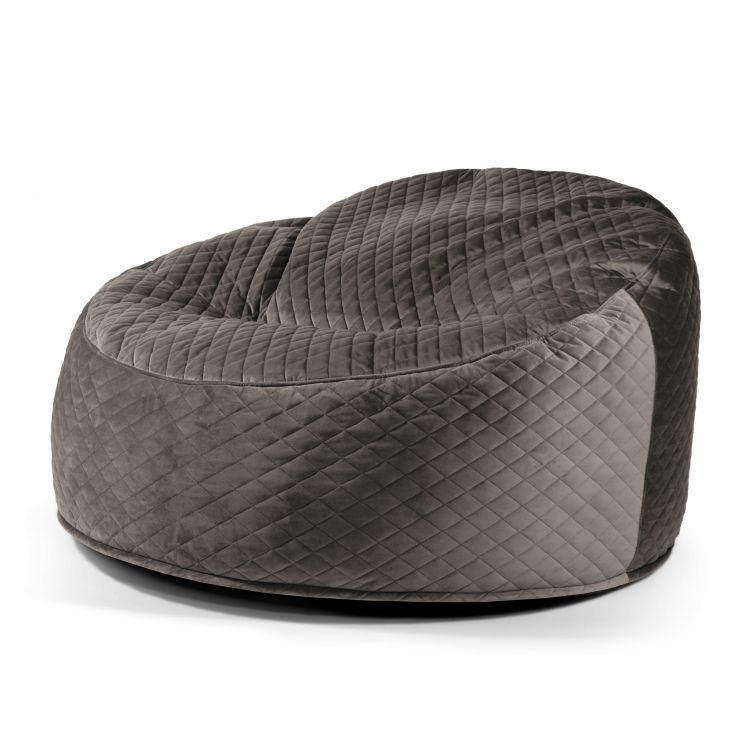 Schaumstoff Sitzsack Om 135 Lure Luxe Grau
