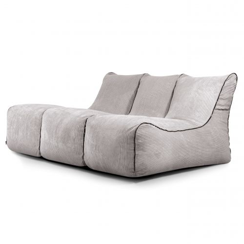 Säkkituolit Set Lounge Zip 3 Seater  Waves White Grey