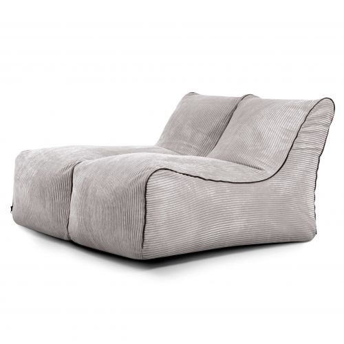 Kott-toolide komplekt Set Lounge Zip 2 Seater  Waves White Grey