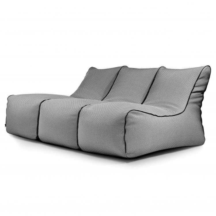 Sėdmaišių komplektas Set Lounge Zip 3 Seater Capri Juoda