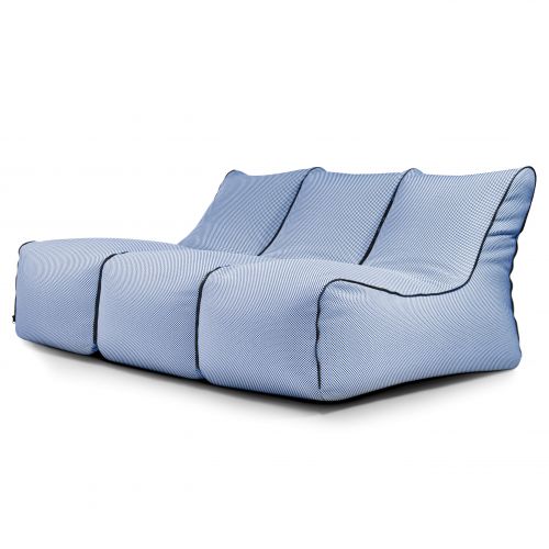 Kott-toolide komplekt Set Lounge Zip 3 Seater  Capri Blue