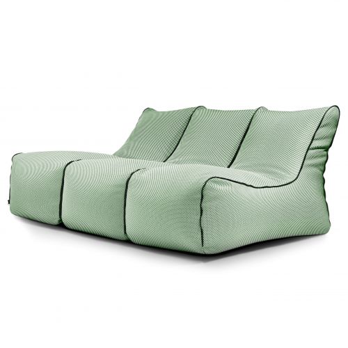 Kott-toolide komplekt Set Lounge Zip 3 Seater  Capri Green