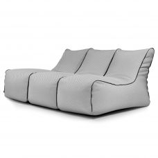 Ein Satz Sitzsäcke Set Lounge Zip 3 Seater Capri Grau