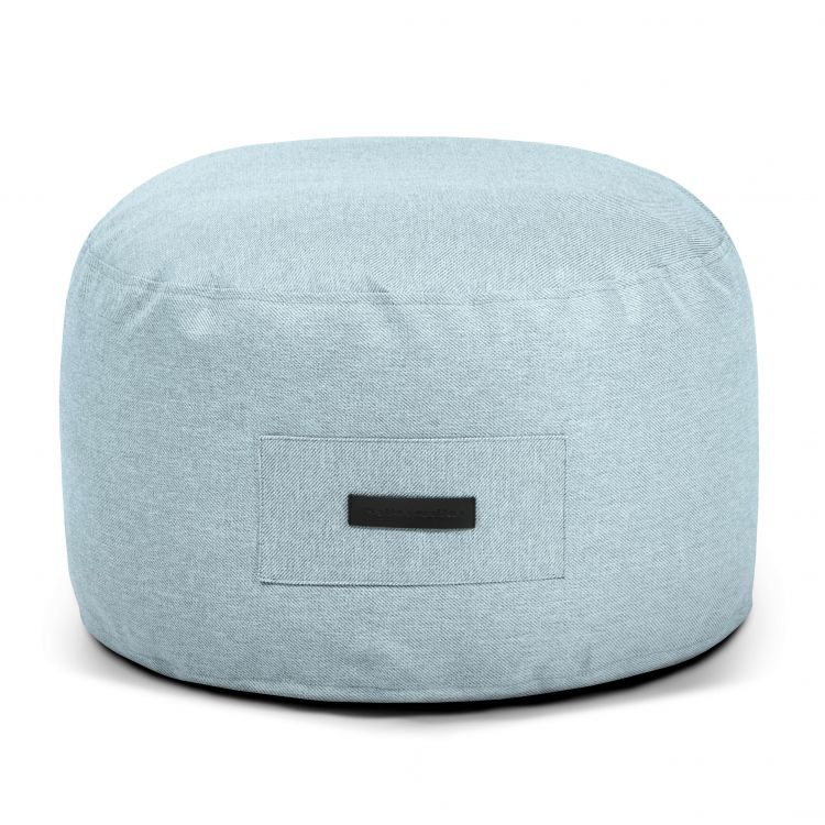 Foam Footstool On 60 Riviera Aquamarine