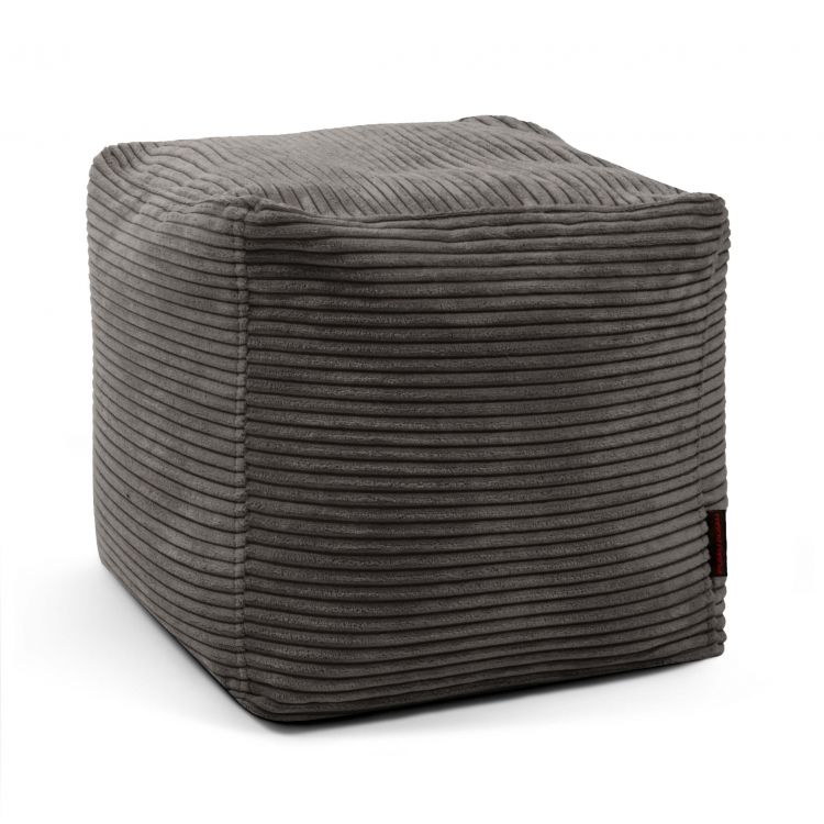 Pouf Up! Waves Dunkelgrau