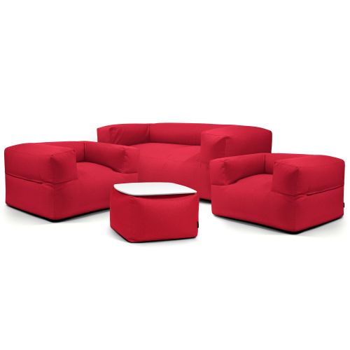 A set of bean bags Dreamy  Nordic Red