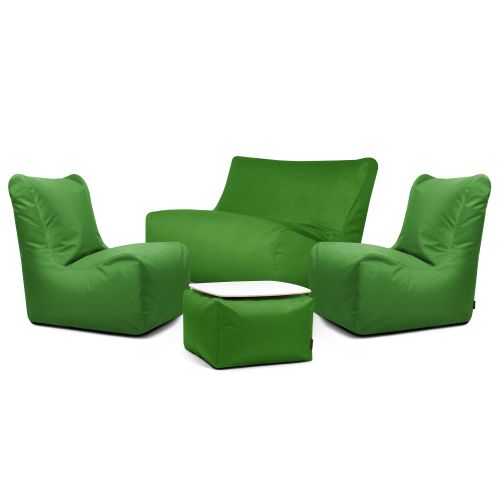 A set of bean bags Happy  OX Green