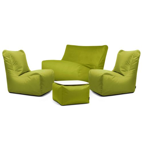 A set of bean bags Happy  OX Lime